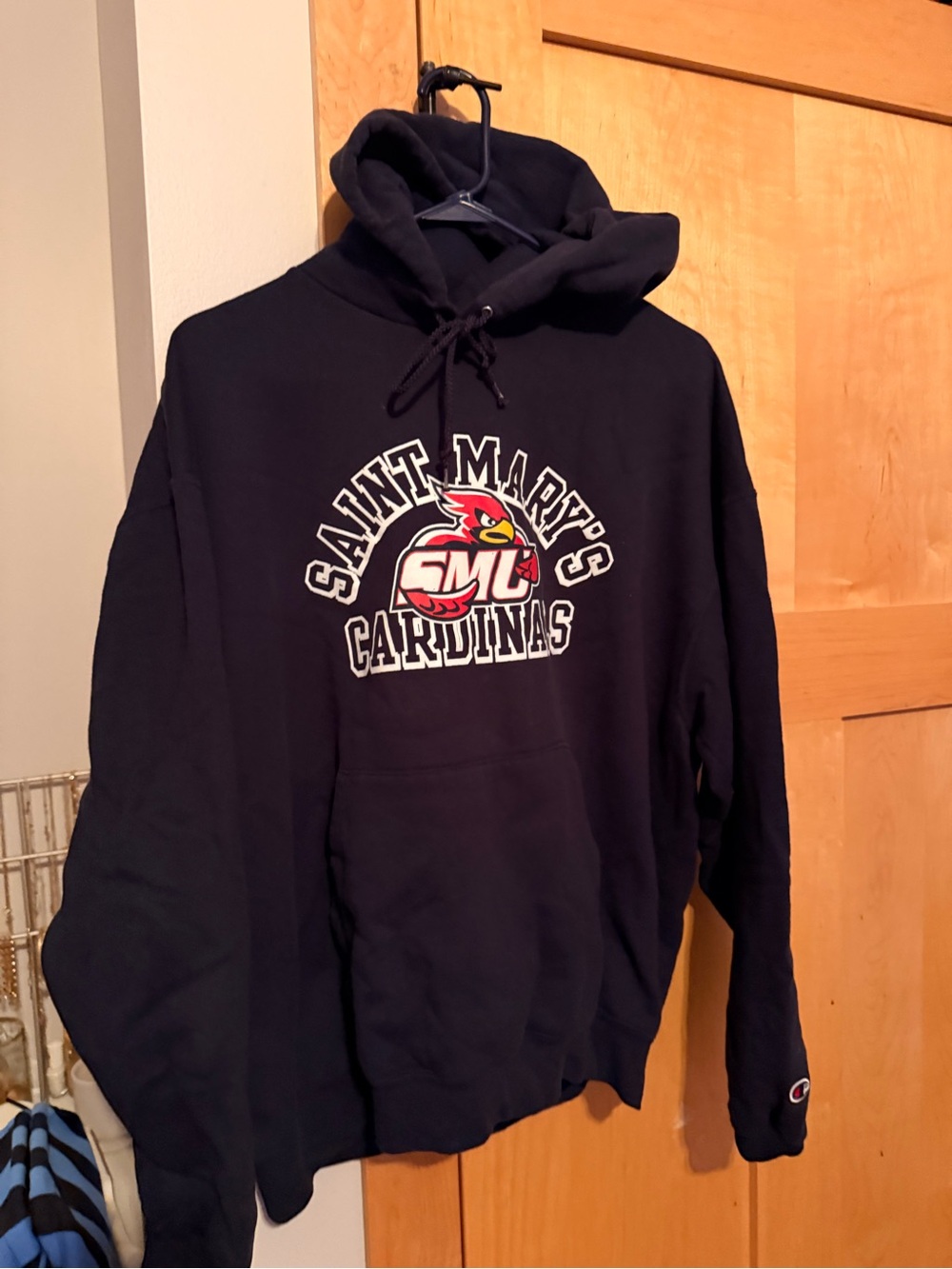 Champion Black Saint Mary's Cardinals Pullover Hoodie